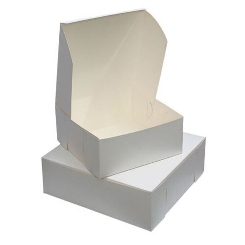 10 x Cake Box White 12x12x2.5 Inch 500Ums