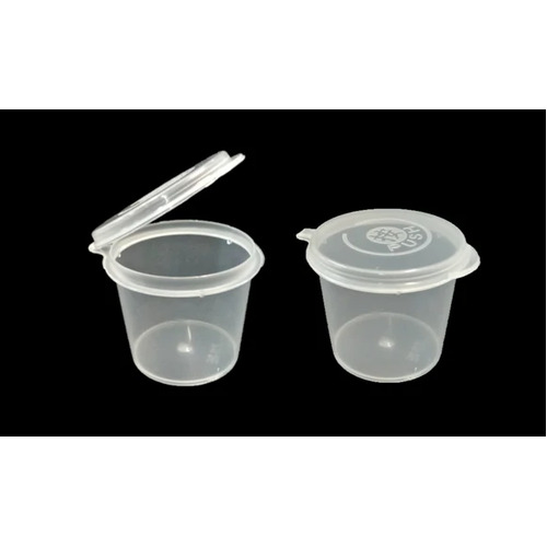 1oz  Sauce Cup With Hinged Lids 2000PC/CTN