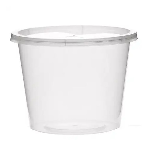 200pc/CTN Takeaway Container Round 1750ml With Lid /ctn