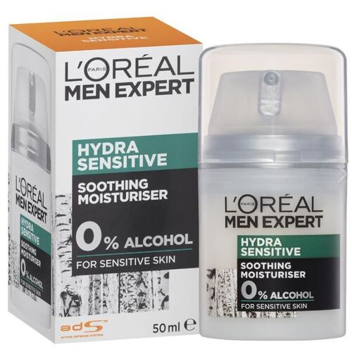 L'Oreal Men Expert Hydra Sensitive Moisturiser Cream 50mL