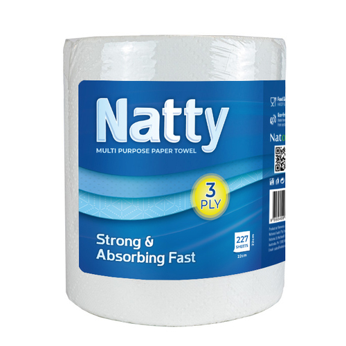 Natty Paper Towels 6pk - 3 PLY 227 Sheets