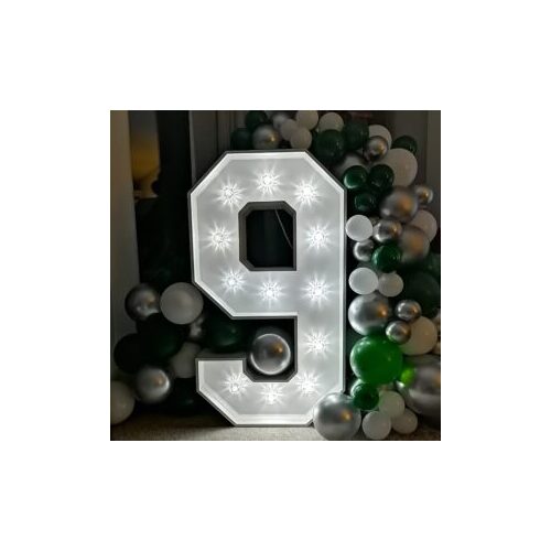 Light Up LED Number Light No 9