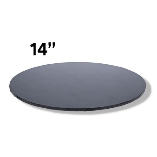 Masonite MDF Round Cake Board Black 14inch 5mm 5pk