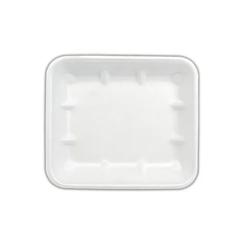 750PC/CTN Foam Tray Shallow 8" x 7" White 