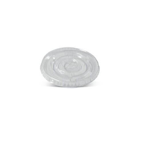 (FL84PET) PET 10oz / 12oz 84mm Flat Lid With X Slot Hole 1000/CTN