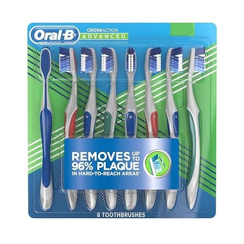 Oral-B Pro-Health Cross Action Advanced Toothbrush, Soft - 8 pack