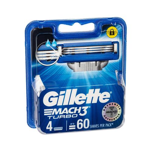 Gillette Mach3 Turbo Cartridges 4pk