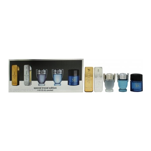 Paco Rabanne Special Travel Edition Miniature 5pcs Gift Set Men Variety