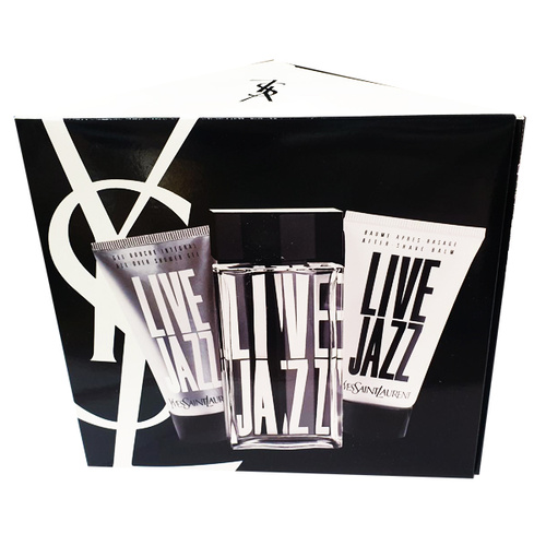 Yves Saint Laurent Live Jazz 3pcs Gift Set 50ml EDT Spray Men (RARE)