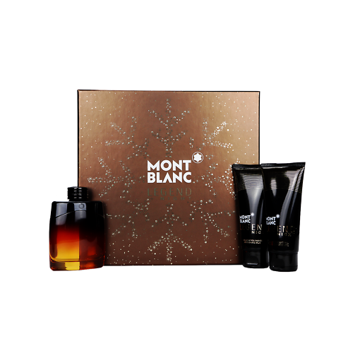 Mont Blanc Legend Night 3pcs Gift Set 100ml EDP Spray Men