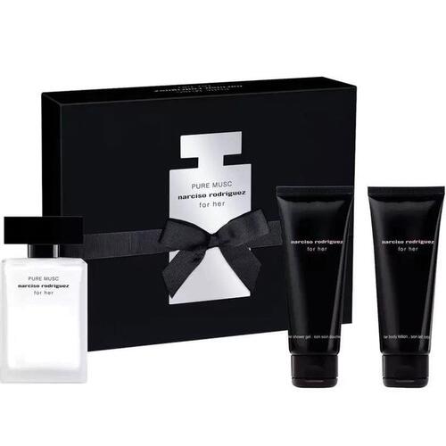 Narciso Rodriguez Pure Musc For Her 3pcs Gift Set 50ml EDP Spray Women (Musky Floral)