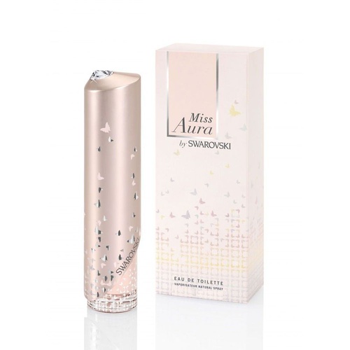 Swarovski Miss Aura 50ml EDT Spray Women (NO CELLOPAHNE WRAP)(RARE)
