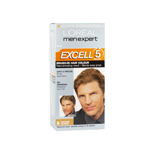 L'Oreal Men Expert Excell Brush-In Hair Colour 8 Natural Blonde