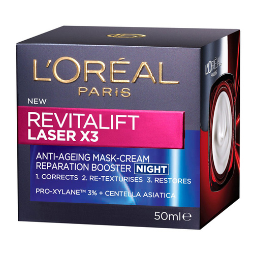 L'Oreal Paris RevitaLift Laser X3 Anti-Ageing Mask-Cream Night 50ml