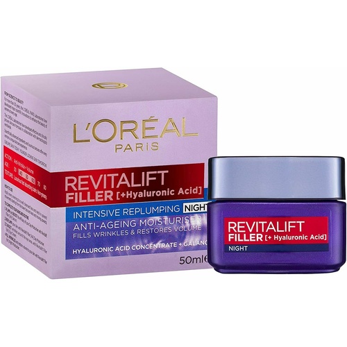 L'Oreal Paris RevitaLift Filler [HA] Night Moisturiser 50ml