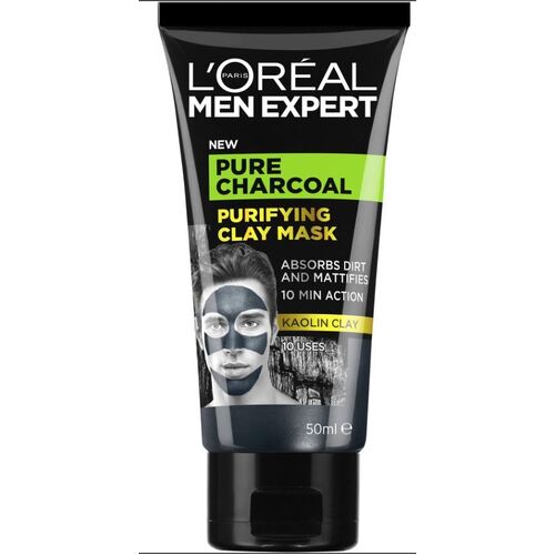 L'Oréal Paris Men Expert Pure Charcoal Purifying Clay Mask 50mL