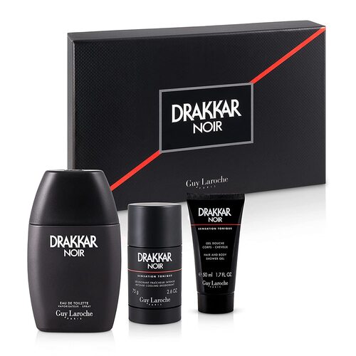 Guy Laroche Drakkar Noir 3pcs Gift Set 100ml EDT Spray Men