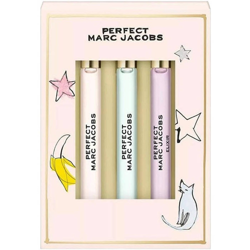 Marc Jacobs Perfect 3pcs Set 10ml EDT, EDP, Elixir EDP Women