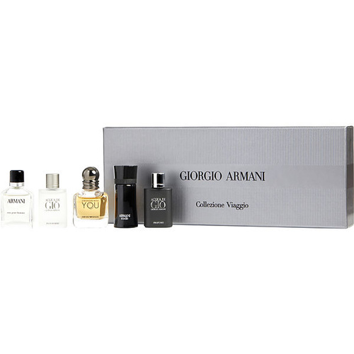Giorgio Armani Travel Exclusive Miniature 5pcs Gift Set Dab-on Men Variety