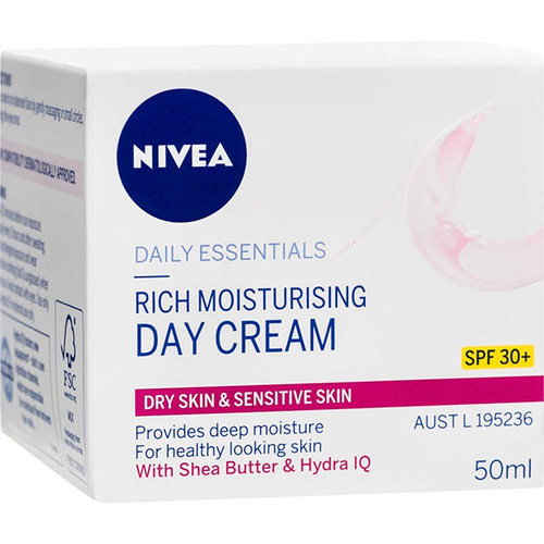Nivea Daily Essentials Rich Moisturising SPF 30+ Day Cream 50mL