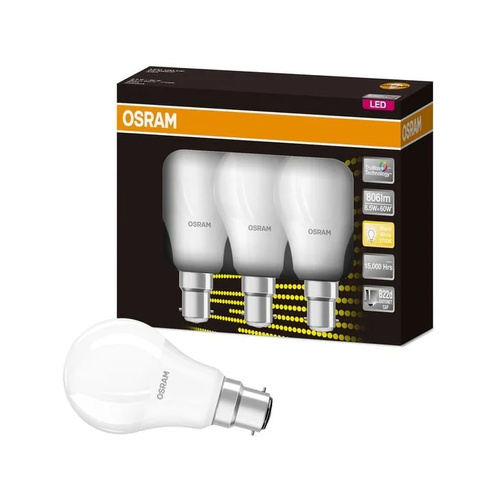 Osram LED 8.5W=60W 9W B22d A+ Warm White 2700 K 15.000Hrs