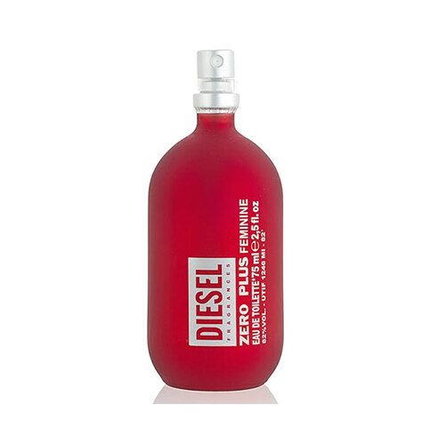 Diesel Zero Plus Feminine 75ml EDT Spray Women (Unboxed Damaged Bottle)