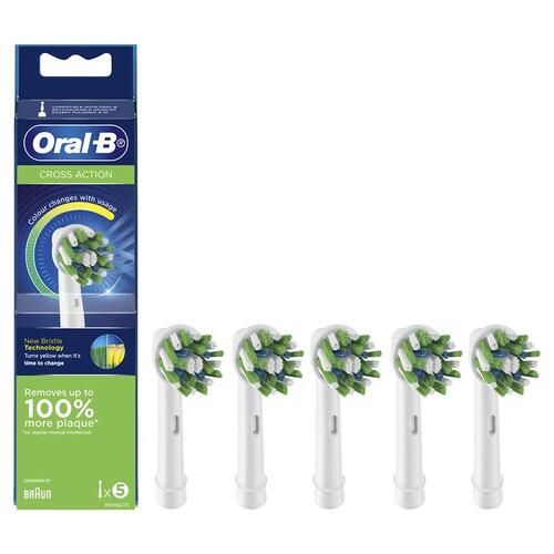 Oral-B Cross Action Replacement Electric Toothbrush Head 5pk