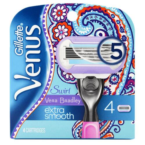 Gillette Venus Swirl Extra Smooth 5 Blade Cartridges 4pk 