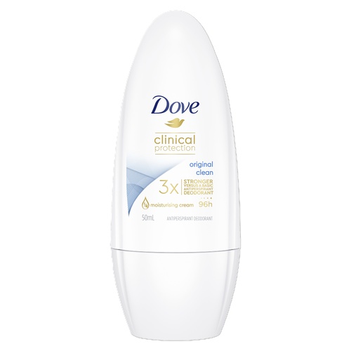 Dove Clinical Protection Original Clean 96Hr Antiperspirant Roll on 50ml