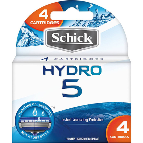 Schick Hydro 5 Cartridges 4pk