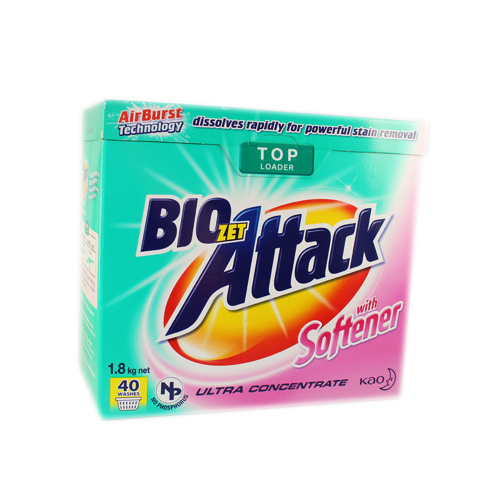 BioZet Attack with Softener Ultra Concentrate Top Loader 1.8kg