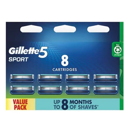 Gillette5 Sport Blades Refill 8 pack
