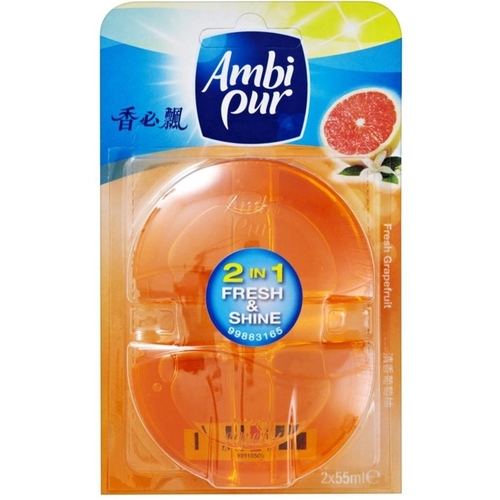 Ambi Pur Fresh & Shine Fresh Grapefruit Refill 2 x 55ml