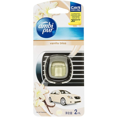 Ambi Pur Mini Clip Vanilla Bliss Car Air Freshener