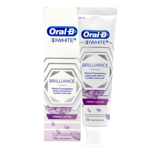 Oral-b 3d White Brilliance Fresh Lotus Toothpaste 120g