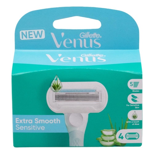 Gillette Venus Deluxe Smooth Sensitive Razor Blades 4 pack