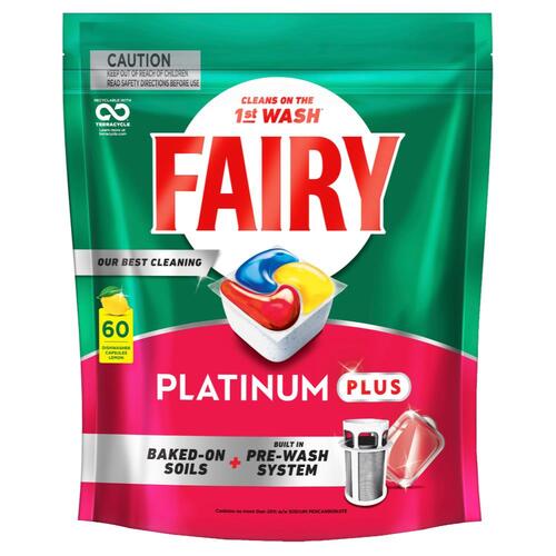 Fairy Platinum Plus Expert All In One Dishwasher Tablets 60Pk