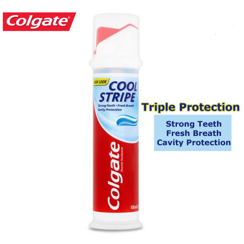 Colgate Cool Stripe Toothpaste 100ml Tooth Paste Pump