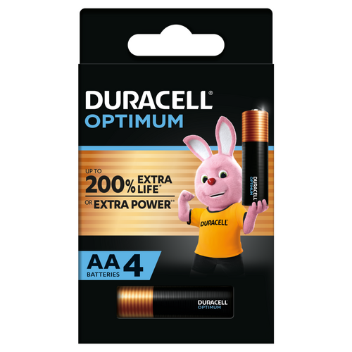 Duracell Optimum 200% Extra Life Battery Size AA 4pk