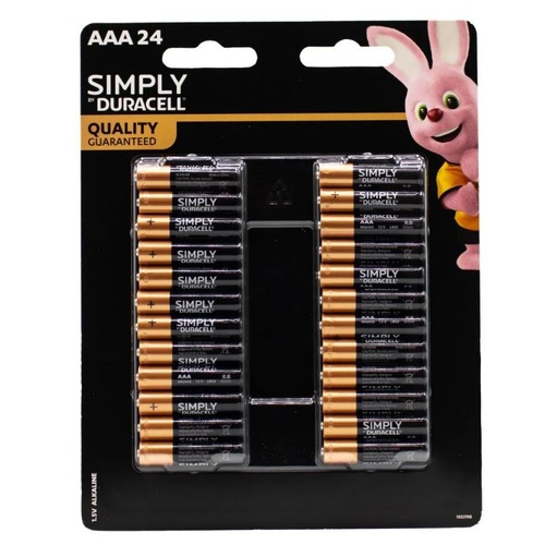 Duracell Simply AAA Batteries 24 Pack 