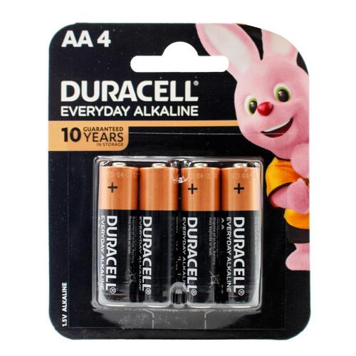 Duracell Aa4 Batteries Everyday Alkaline 4PK