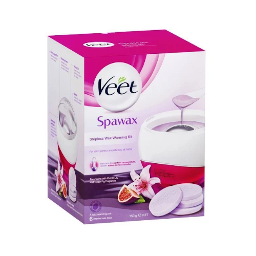 Veet Spawax Stripless Wax Warm Kit Hair Removal Lily & Sugar 150g
