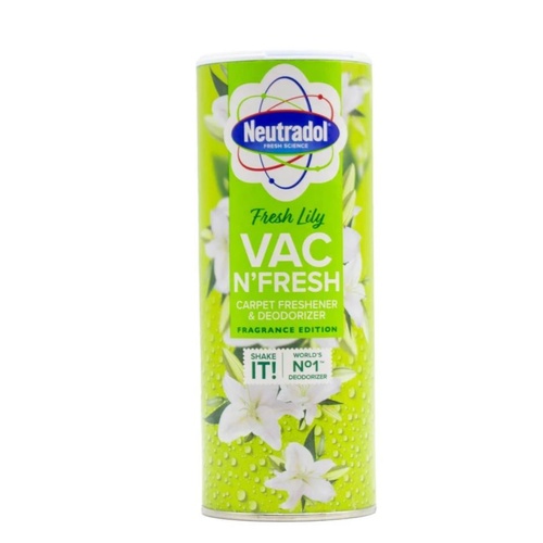 Neutradol 350g Vac N' Fresh Carpet Freshener Deodoriser Fresh Lily 