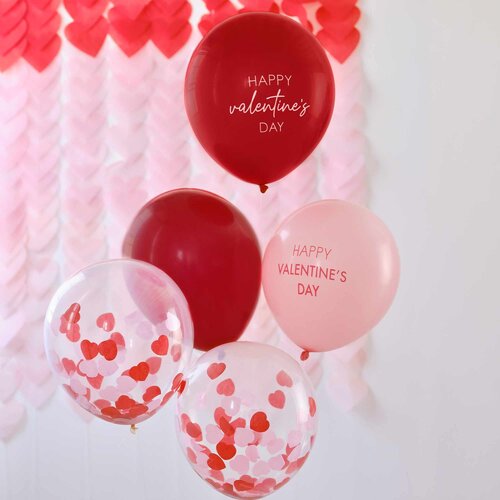 Ginger Ray Valentines Balloon Bundle 5PK