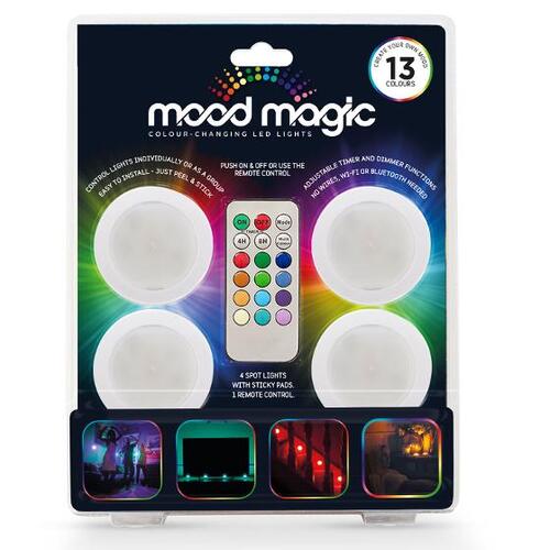 Mood Magic – Colour-Changing LED Lights – Colour-changing remote-controlled LED wireless lights