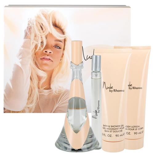 Rihanna Nude 4pcs Gift Set 100ml EDP Spray Women