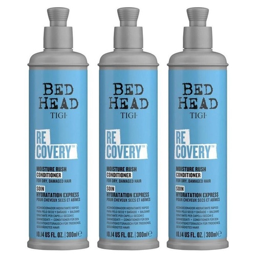 3PK Bed Head Tigi Moisture Rush Conditioner 300ml For Dry Damaged Hair