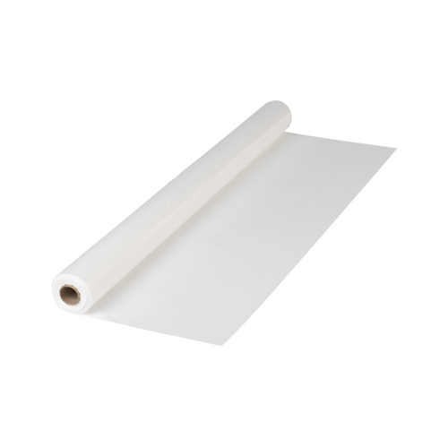 White Plastic Table Cover Roll 1.2m x 30m