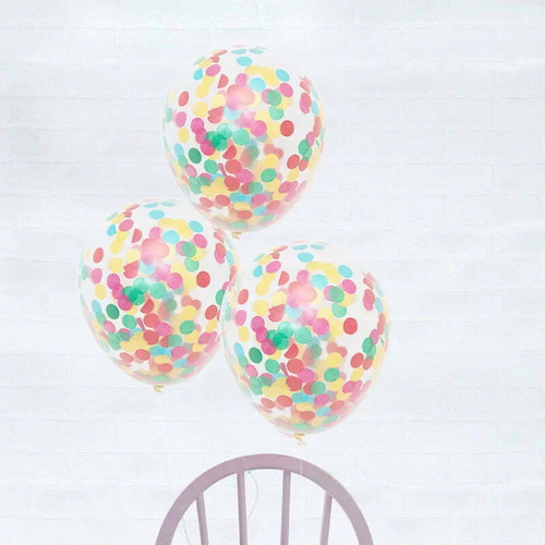 Confetti Balloons Multi Colour 5pk