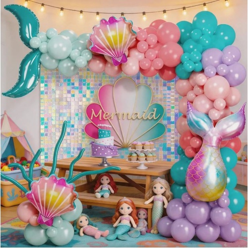 Mermaid Balloon Garland Kit